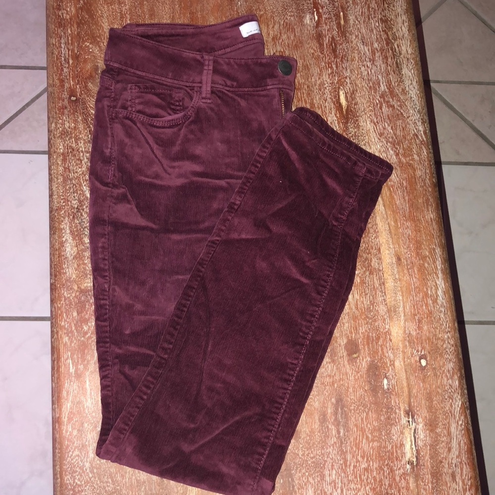 Perfect for Fall! Cranberry colored cords
